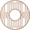 Ekena Millwork Empire Wood Fretwork Pierced Ceiling Medallion, Cherry, 34"OD x 12 1/2"ID x 1/4"T CMWP34X34X0250EPCH - alternate 2